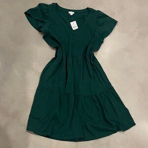 J. Crew Green Midi Dress